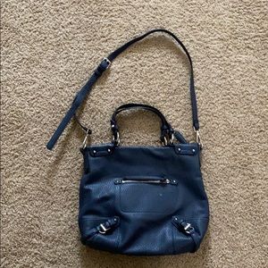 Vegan!!! Navy crossbody/shoulder handbag
